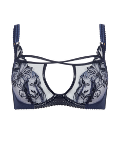 Ozella Plunge Underwired Bra Navy | Agent Provocateur