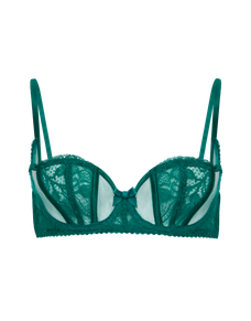 Rozlyn Balconette Underwired Bra Green | Agent Provocateur