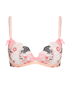 Zuri Plunge Underwired Bra Pink | Agent Provocateur