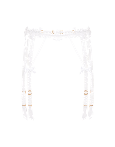 Coletta Suspender White/Sand | Agent Provocateur