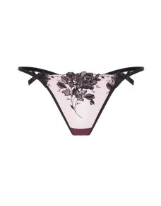 Elvie Trixie Thong Pink/Black | Agent Provocateur