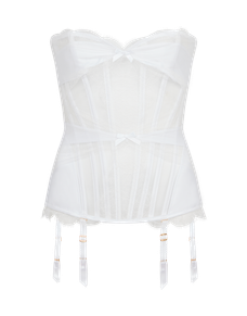 Halley Corset  White/White | Agent Provocateur