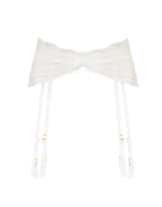 Halley Suspender White/White | Agent Provocateur