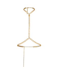 Meriem Body Chain Gold/Crystal | Agent Provocateur