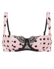 Rivere Balconette Underwired Bra  Pink/Black | Agent Provocateur