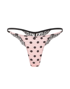 Rivere Thong Pink/Black | Agent Provocateur
