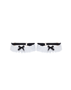 Bonnie Garters Black/White | Agent Provocateur