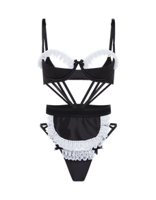 Bonnie Playsuit Black/White | Agent Provocateur