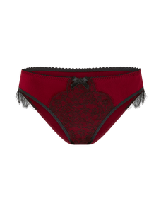 Sammi Full Brief Burgundy/Black | Agent Provocateur