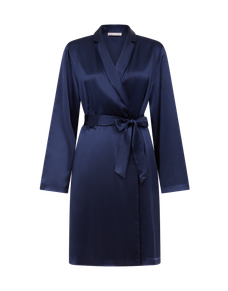 Cecily Short Gown Navy/Navy | Agent Provocateur