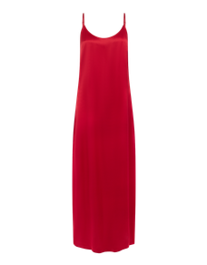 Cecily Long Slip Dress Red/Red | Agent Provocateur