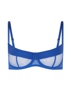 Caity Demi Cup Underwired Bra Cobalt/Cobalt | Agent Provocateur
