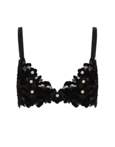 Arietta Plunge Underwired Bra Black | Agent Provocateur