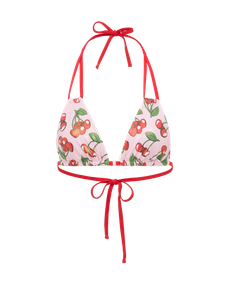Calli Bikini Top Baby Pink / Red | Agent Provocateur