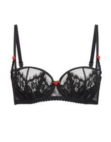 Clarissa Balconette Underwired Bra Black | Agent Provocateur