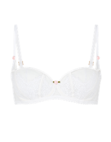 Clarissa Balconette Underwired Bra White | Agent Provocateur