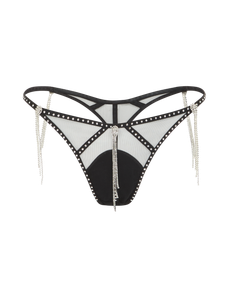 Crystalina Thong Black | Agent Provocateur