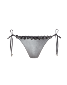 Maiya Bikini Thong Black/Silver | Agent Provocateur
