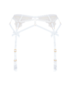 Melanie Suspender White/Sand | Agent Provocateur