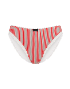 Milli Bikini Bottoms  White/Red | Agent Provocateur