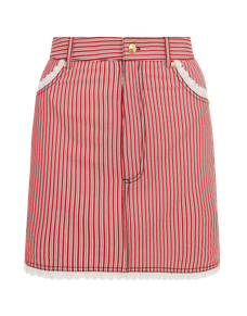Milli Skirt & Scrunchie White/Red | Agent Provocateur