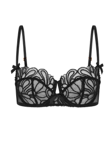 Nelle Balconette Underwired Bra Black | Agent Provocateur