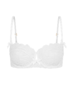Nelle Balconette Underwired Bra White | Agent Provocateur