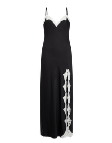 Nelle Long Slip Black/Ivory | Agent Provocateur