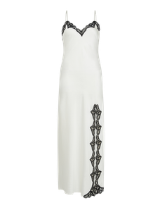 Nelle Long Slip Ivory/Black | Agent Provocateur