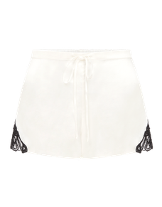 Nelle Shorts Ivory/Black | Agent Provocateur