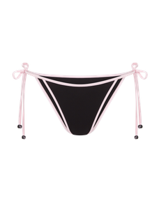 Ottie Bikini Bottom Black/Baby Pink | Agent Provocateur