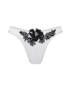 Penelopi Thong Ivory/Black | Agent Provocateur