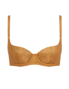 Sirenna Demi Cup Underwired Bra Gold | Agent Provocateur