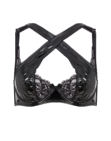 Vicki High Apex Underwired Bra Black | Agent Provocateur