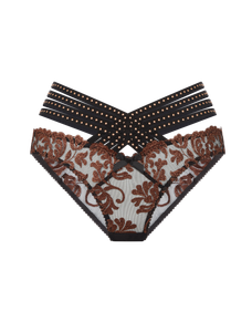 Zarella Full Brief   Bronze/Black | Agent Provocateur