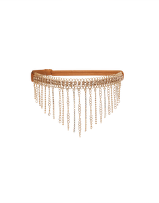 Sirenna Garter Gold/Crystal | Agent Provocateur