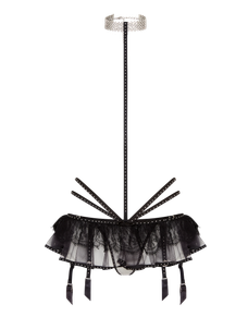 Anora Playsuit Black/Crystal | Agent Provocateur