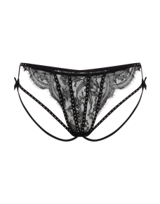 Anora Thong Black/Crystal | Agent Provocateur