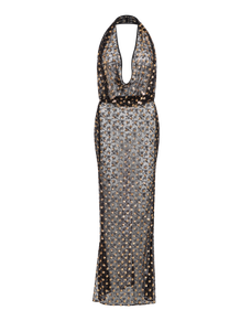 Azaria Long Cover Up Black/Gold | Agent Provocateur