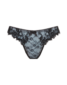 Clarette Brazilian Brief  Blue/Black | Agent Provocateur