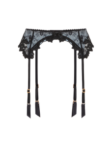 Clarette Suspender Blue/Black | Agent Provocateur