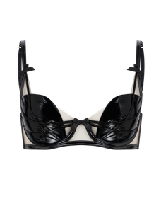 Flick Plunge Underwired Bra Black | Agent Provocateur