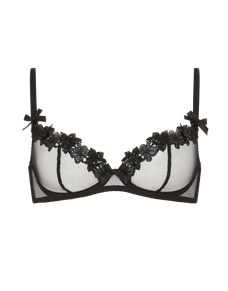 Floss Plunge Underwired Bra Black | Agent Provocateur