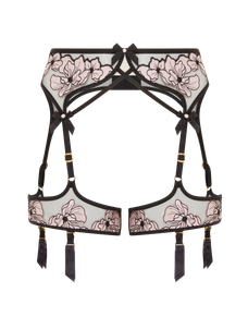 Polina Suspender Pink/Black | Agent Provocateur