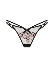 Polina Thong Pink/Black | Agent Provocateur