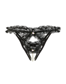 Tiffy Ouvert Black/Baby Pink | Agent Provocateur