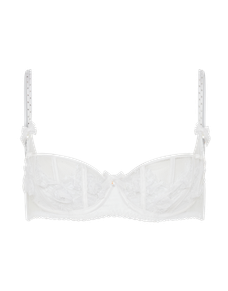 Veretie Balconette Underwired Bra White/Cream | Agent Provocateur