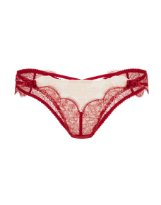 Vitoria Brazilian Brief  Burgundy/Blush | Agent Provocateur