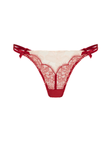 Vitoria Thong Burgundy/Blush | Agent Provocateur