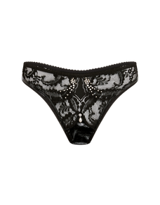 Vivienna Brazilian Brief  Black/Pearl | Agent Provocateur